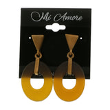 Mi Amore Dangle Post-Earrings Gold-Tone/Brown