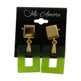 Mi Amore Dangle Post-Earrings Gold-Tone/Green