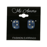 Mi Amore Post-Earrings Blue