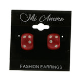 Mi Amore Post-Earrings Red