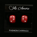 Mi Amore Post-Earrings Red