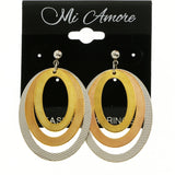 Mi Amore Dangle-Earrings Silver-Tone/Gold-Tone