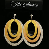 Mi Amore Dangle-Earrings Silver-Tone/Gold-Tone