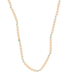 Mi Amore Bead-Necklace Pink/Silver-Tone