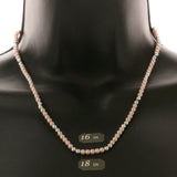 Mi Amore Bead-Necklace Pink/Silver-Tone