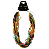 Mi Amore Adjustable Bead-Necklace Multicolor/Silver-Tone