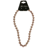 Mi Amore Bead-Necklace Brown/Gold-Tone