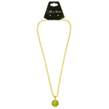 Mi Amore Pendant-Necklace Gold-Tone/Green