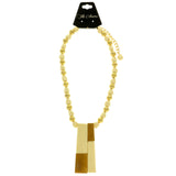 Mi Amore Adjustable Pendant-Necklace White/Gold-Tone