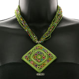 Mi Amore Flower Adjustable Statement-Necklace Multicolor