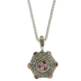 Mi Amore Pendant-Necklace Silver-Tone/Pink