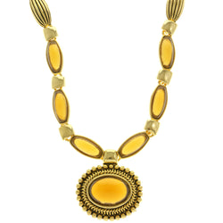 Mi Amore Fashion-Necklace Gold-Tone/Yellow