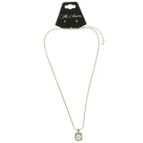 Mi Amore Adjustable Pendant-Necklace Silver-Tone