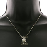 Mi Amore Adjustable Pendant-Necklace Silver-Tone