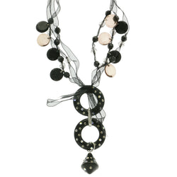 Mi Amore Adjustable Statement-Necklace Black/Brown