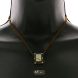 Mi Amore Fashion-Necklace Brown/Dark-Silver