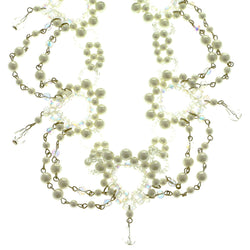 Mi Amore Adjustable Choker-Necklace White/Clear