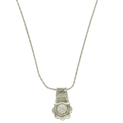 Mi Amore Pendant-Necklace Silver-Tone