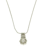 Mi Amore Pendant-Necklace Silver-Tone