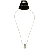 Mi Amore Pendant-Necklace Silver-Tone