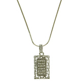 Mi Amore Pendant-Necklace Silver-Tone