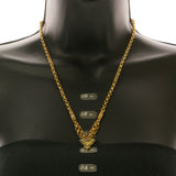 Mi Amore Heart Pendant-Necklace Gold-Tone