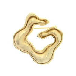 Gold-Tone Metal Brooch-Pin #LQP1002