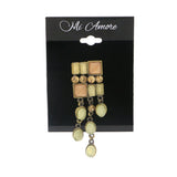 Gold-Tone & Multi Colored Metal Brooch-Pin With Crystal Accents #LQP1023