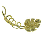 Leaf Brooch Pin Gold Color  #LQP106