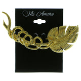 Leaf Brooch Pin Gold Color  #LQP106