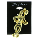 Clown Moves Brooch Pin Gold Color  #LQP114