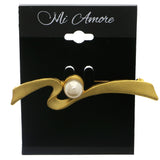 Pearl Brooch-Pin Gold-Tone Color  #LQP1210