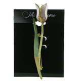 Mi Amore Tulip Brooch-Pin Gold-Tone/Multicolor
