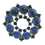 Mi Amore Brooch-Pin Silver-Tone/Blue