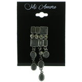 Mi Amore Brooch-Pin Silver-Tone/Gray