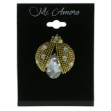 Mi Amore Ladybug Brooch-Pin Gold-Tone