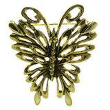 Mi Amore Butterfly Brooch-Pin Gold-Tone