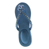 Mi Amore Flip-flop Brooch-Pin Blue