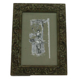 Mi Amore Flower Picture-Frame Brown
