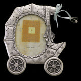 Mi Amore Baby Carriage Picture-Frame Silver-Tone