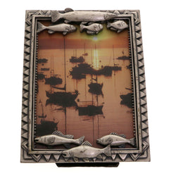 Mi Amore Fish Picture-Frame Pewter