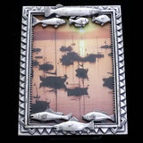 Mi Amore Fish Picture-Frame Pewter