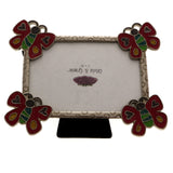 Mi Amore Butterfly Picture-Frame Silver-Tone/Pink