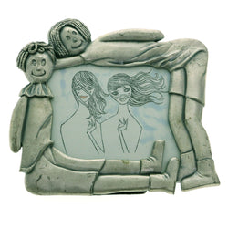 Mi Amore Girls Picture-Frame Pewter