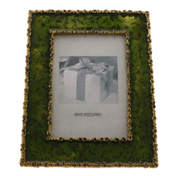 Mi Amore Leaves Picture-Frame Green/Gold-Tone