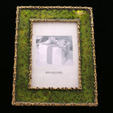 Mi Amore Leaves Picture-Frame Green/Gold-Tone