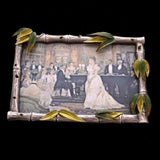 Mi Amore Bamboo Picture-Frame Pewter/Green