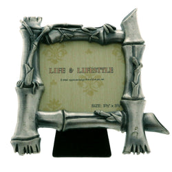 Mi Amore Bamboo Picture-Frame Pewter