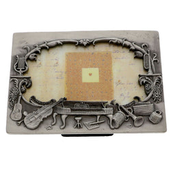 Mi Amore Music Picture-Frame Pewter
