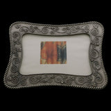 Mi Amore Flower Picture-Frame Pewter
